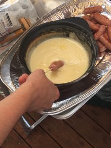 慰安旅行チーズフォンデュ